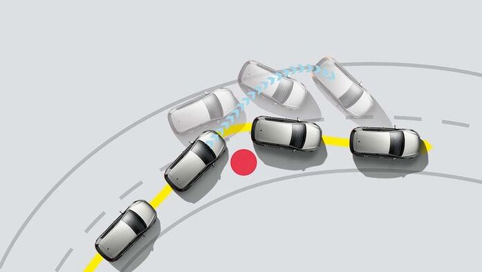 The Electronic Stability Control (ESC) detects critical situations early and can prevent the car from drifting out of control