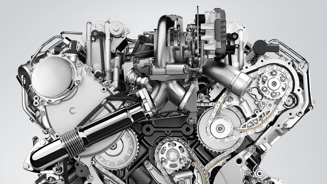 An etched out cross-section image of a Volkswagen TDI engine.