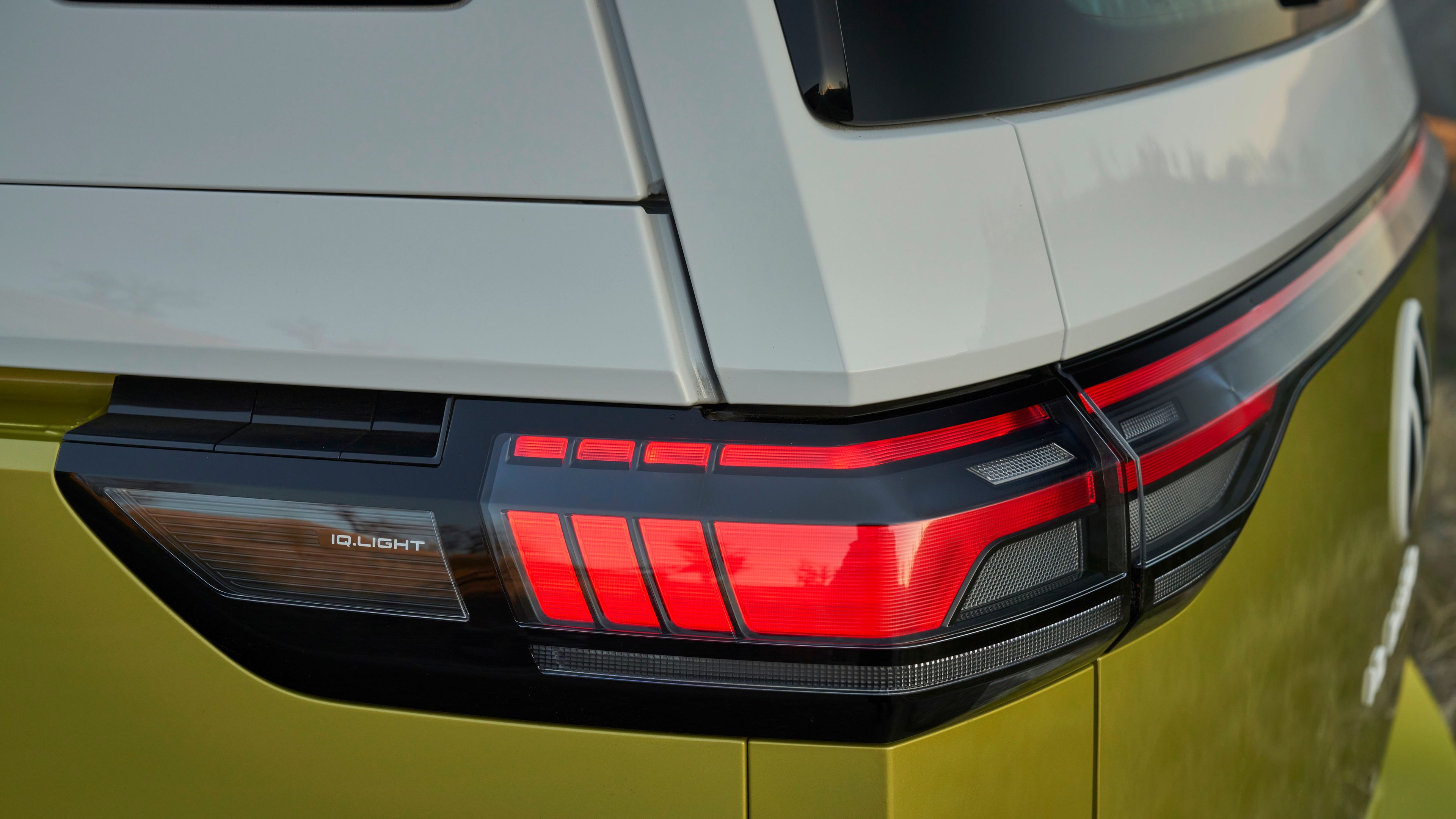 A close up of a Volkswagen LED Rear Combination Lamps with Dynamic Turn Signal